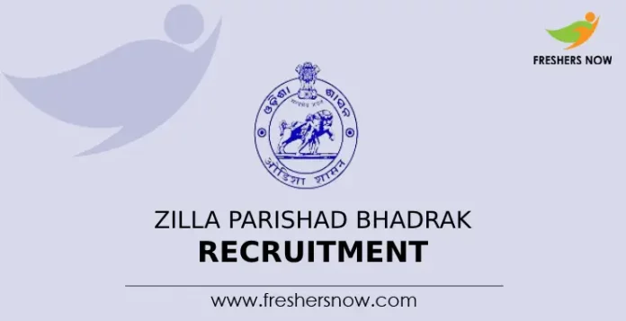 Zilla Parishad Bhadrak Recruitment