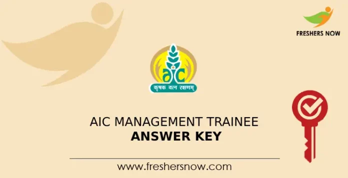 AIC Management Trainee Answer Key