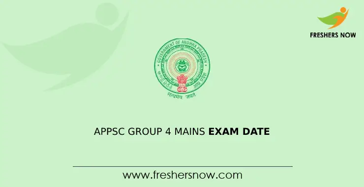 APPSC Group 4 Mains Exam Date 2023 (Announced)