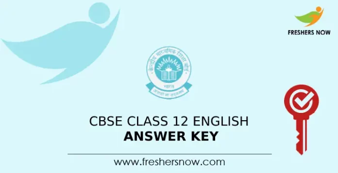 CBSE Class 12 English Answer Key