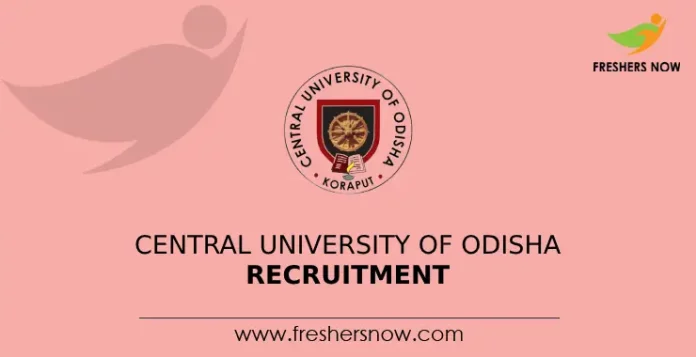 Central University of Odisha Recruitment
