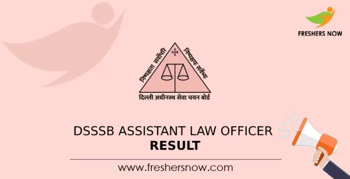 DSSSB Assistant Law Officer Result
