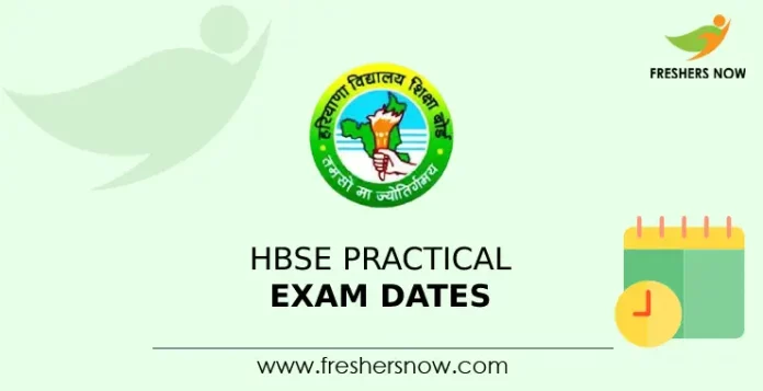HBSE Practical Exam Dates