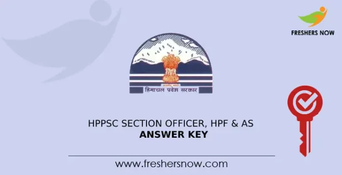 HPPSC Section Officer, HPF & AS Answer Key