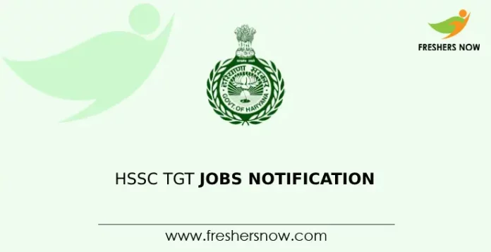 HSSC TGT Jobs Notification