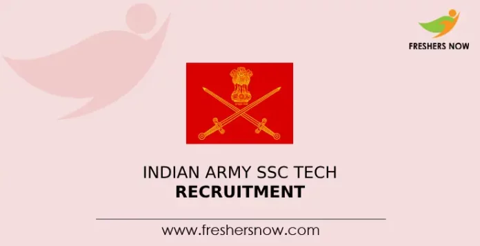 Indian Army SSC Tech Recruitment