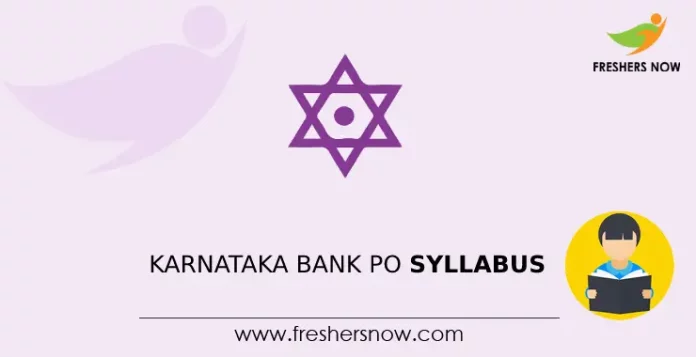 Karnataka Bank PO Syllabus