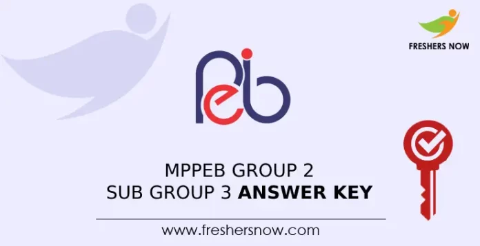 MPPEB Group 2 Sub Group 3 Answer Key