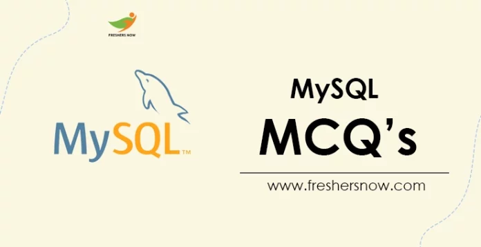 MySQL MCQ's
