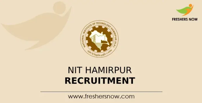 NIT Hamirpur Recruitment