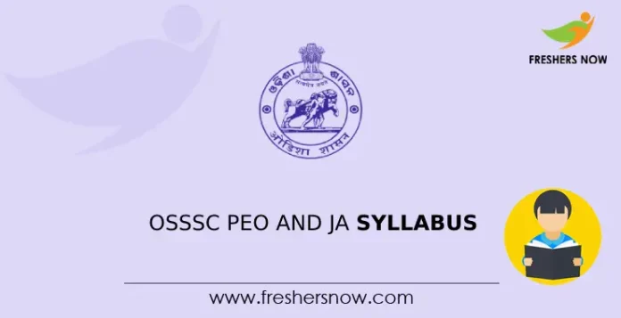 OSSSC PEO and JA Syllabus