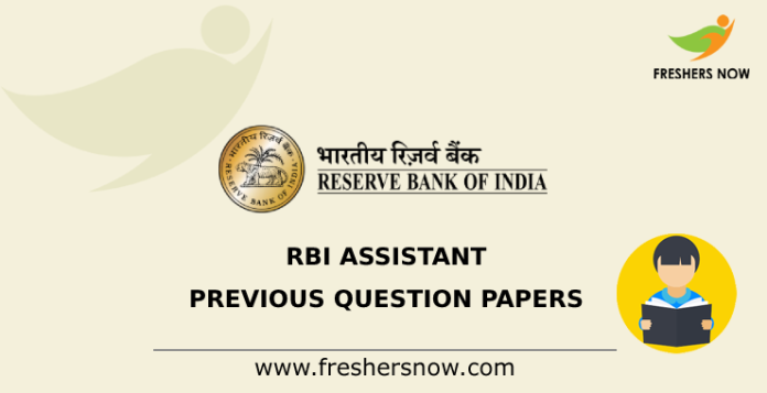 RBI Assistant Previous Question Papers