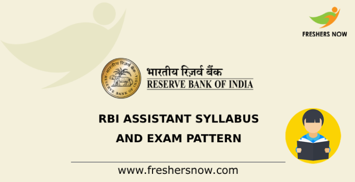 RBI Assistant Syllabus Exam Pattern