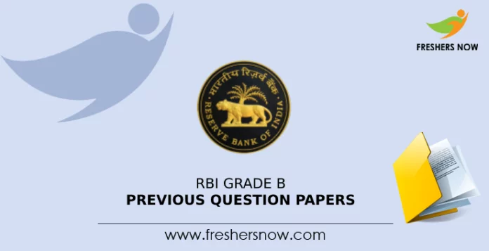 RBI Grade B Previous Question Papers