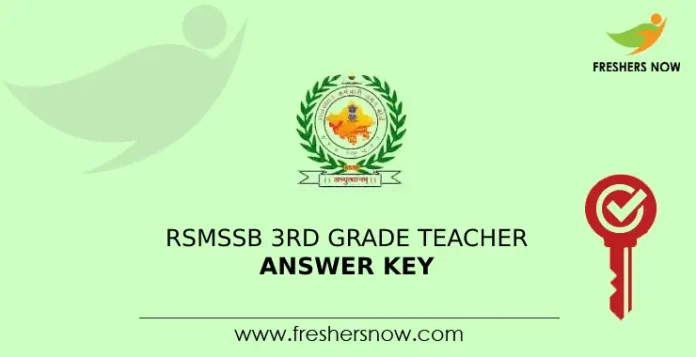 RSMSSB 3rd grade teacher answer key