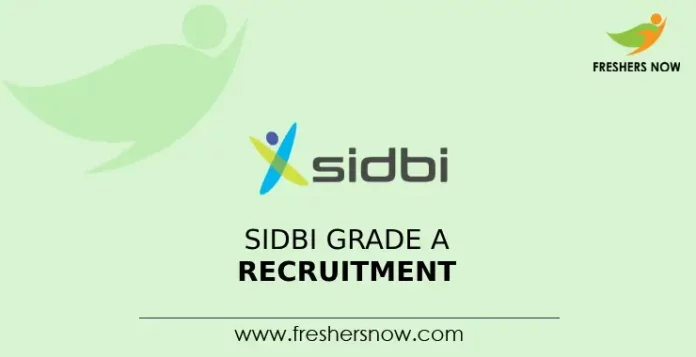 SIDBI Grade A Recruitment
