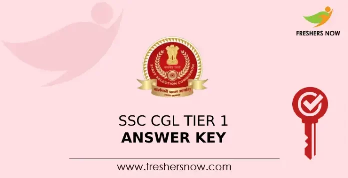 SSC CGL Tier 1 Answer Key