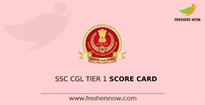 SSC CGL Tier 1 Score Card