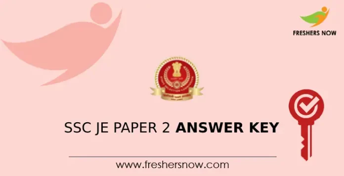 SSC JE Paper 2 Answer Key