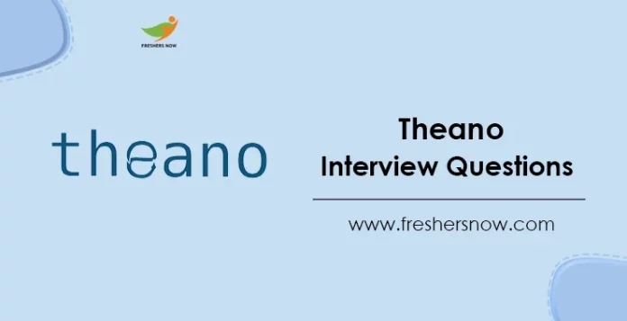 Theano Interview Questions