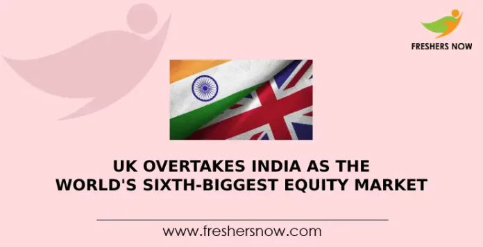 UK Overtakes India as the World's Sixth-Biggest Equity Market