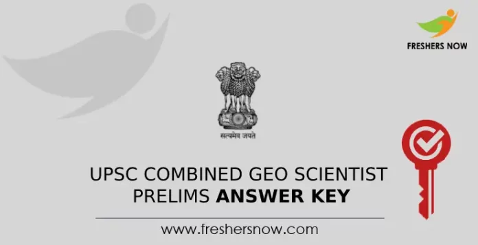UPSC Combined Geo Scientist Prelims Answer Key