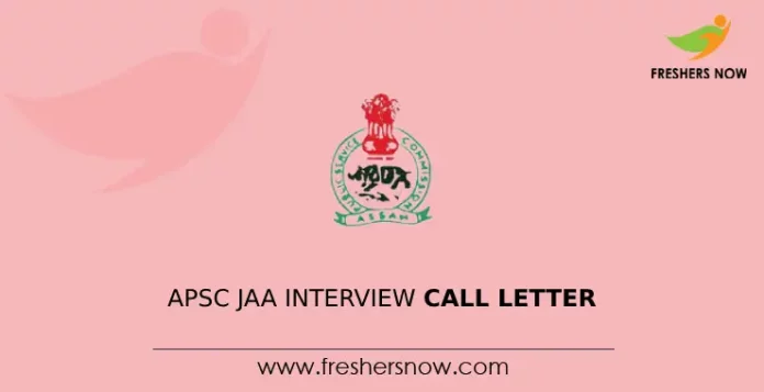 APSC JAA Interview Call Letter
