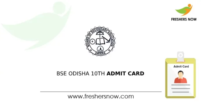 BSE Odisha 10th Admit Card