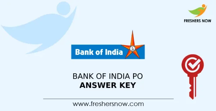 Bank of India PO Answer Key