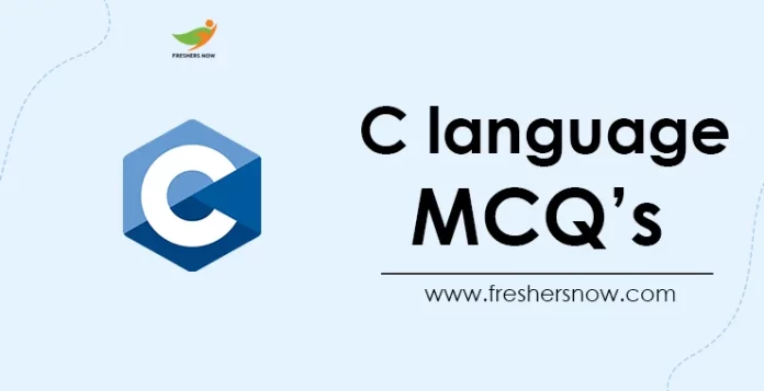 C language MCQ's