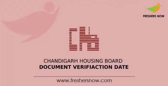 Chandigarh Housing Board Document verification Date