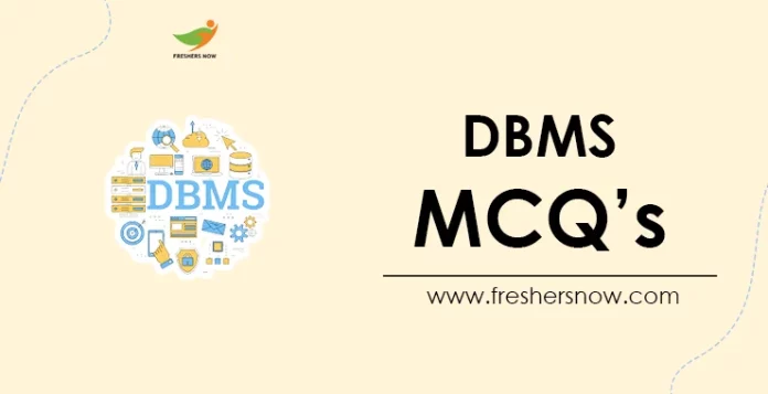 DBMS MCQs