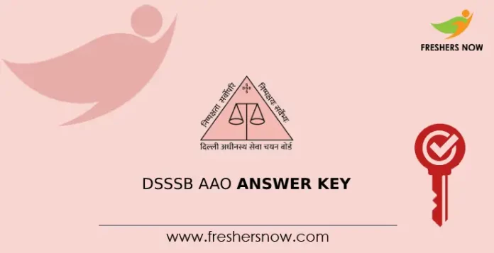 DSSSB AAO Answer Key