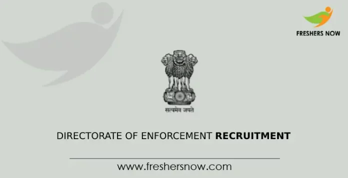 Directorate of Enforcement Recruitment