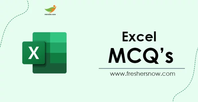 Excel MCQ's