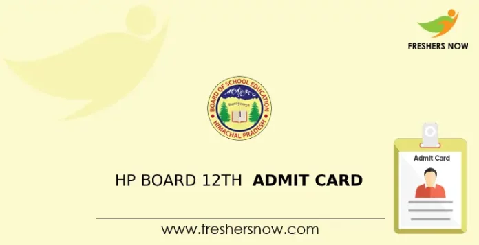 HP Board 12th Admit Card