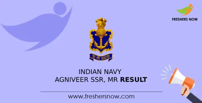 Indian Navy Agniveer SSR, MR Result