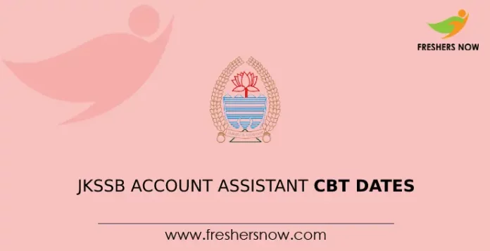 JKSSB Account Assistant CBT Dates