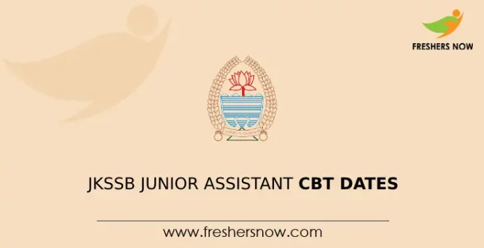JKSSB Junior Assistant CBT Dates