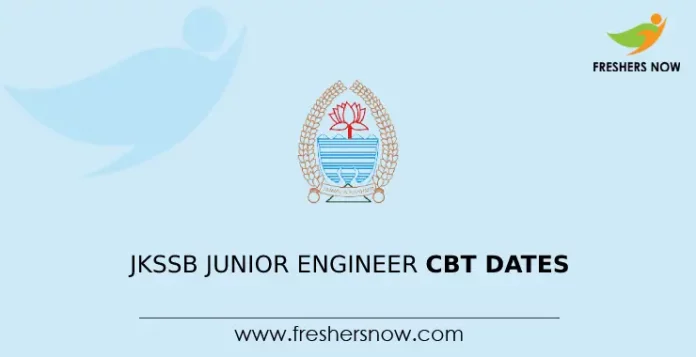 JKSSB Junior Engineer CBT Dates