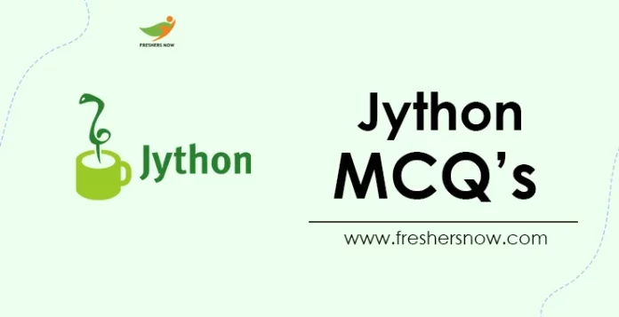 Jython MCQ's