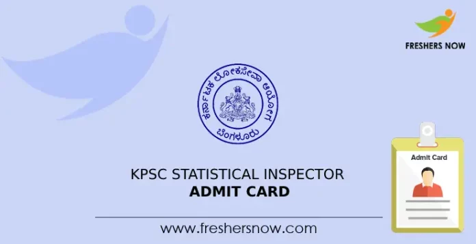 KPSC Statistical Inspector Admit Card