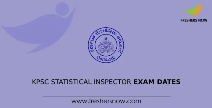 KPSC Statistical Inspector Exam Dates
