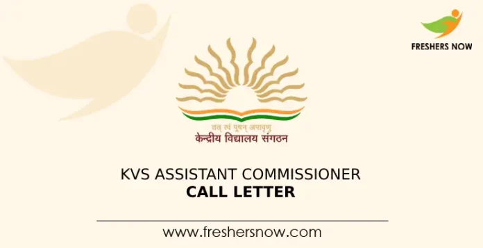 KVS Assistant Commissioner Call Letter