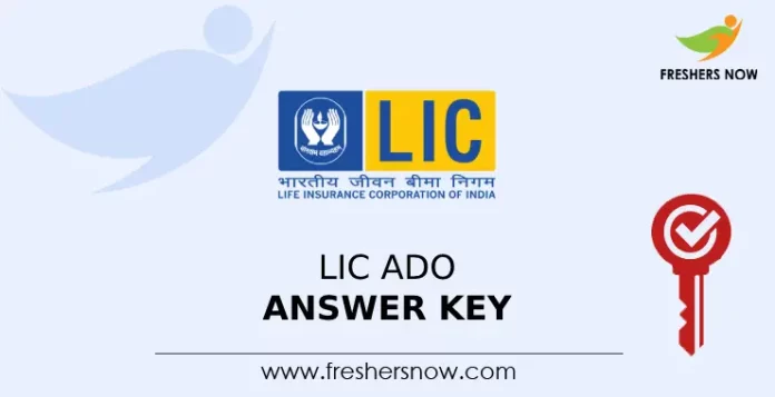 LIC ADO Answer Key