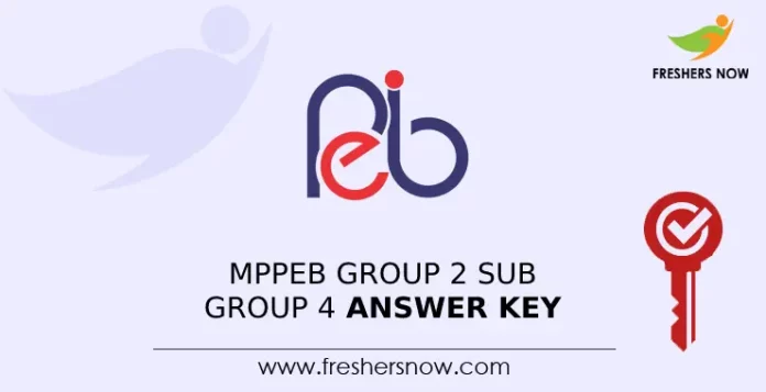 MPPEB Group 2 Sub Group 4 Answer Key