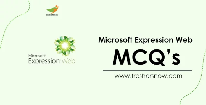 Microsoft Expression WebMCQ's