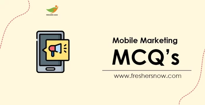 Mobile Marketing MCQ's