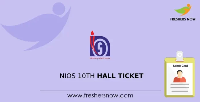 NIOS 10th Hall Ticket
