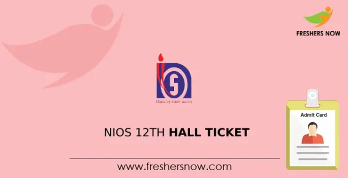 NIOS 12th Hall Ticket